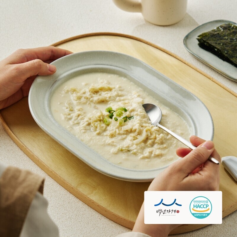 [동화가든]국산콩 비지찌개 (국산콩100% 비지찌개, 순물 김치의 적절한 조화 간단한 아침, 건강식,)